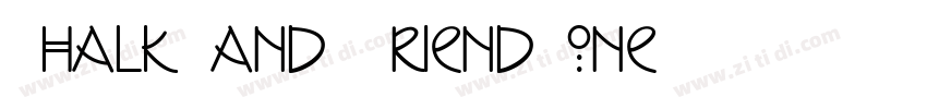 Chalk and Friend one字体转换
